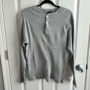 Gap Vintage Henley Ribbed Sweater